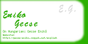 eniko gecse business card
